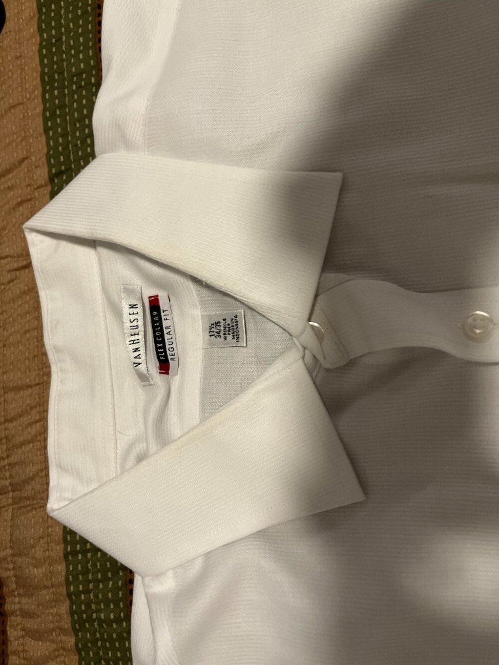 nice white button up dress shirt flex collar - worn once